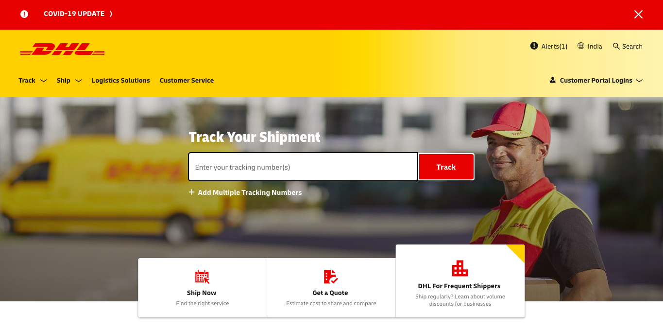 How to check the status of your package in DHL Medicine Centre
