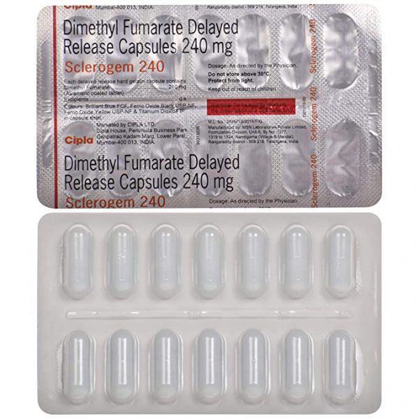 富马酸二甲酯肠溶胶囊 SCLEROGEM 240 mg  14粒