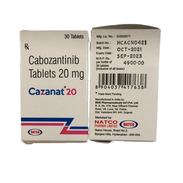 卡博替尼 CazaNat 20mg 30片